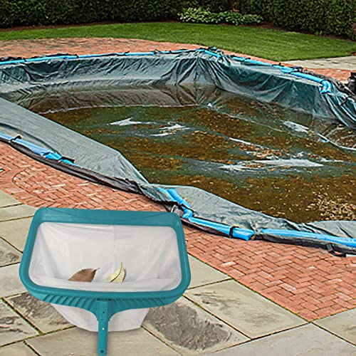 Rede de escumadeira de folhas para piscina, cesta de malha fina para remover folhas de detritos – fe