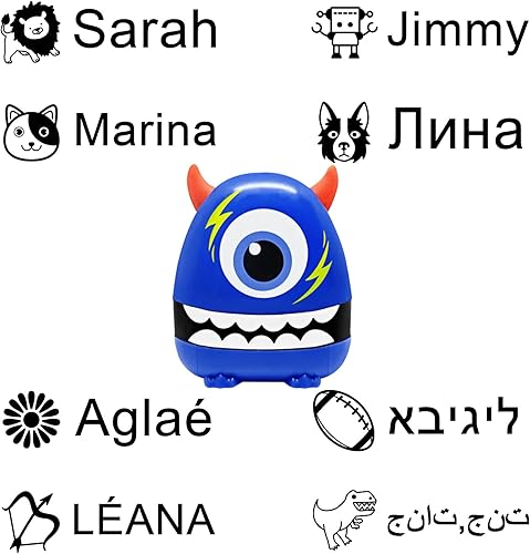 Miniatura 8 de Ogelz Sello de nombre para ropa infantil sello de nombre personalizado etiqueta de etiqueta para ropa preescolar guardería infantil hogar de