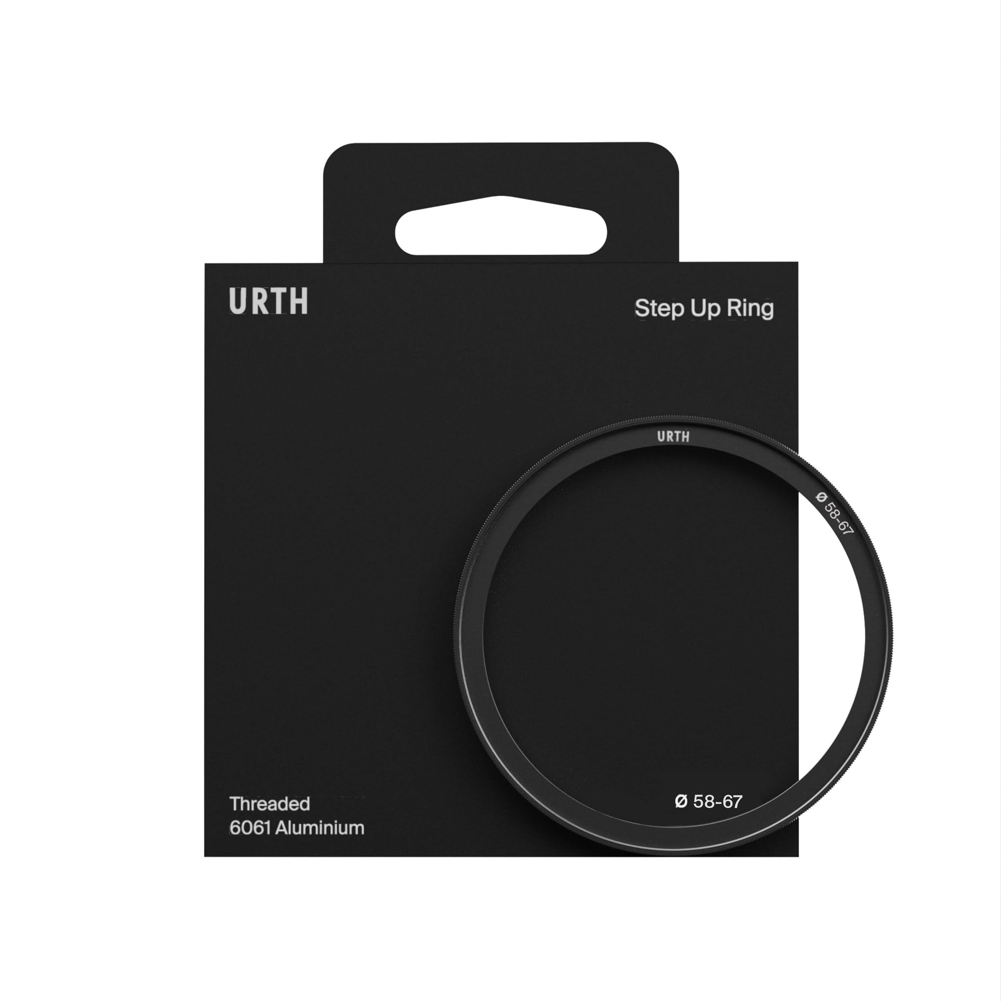 Urth Black/Light 58-67Mm Step-Up Ring Lens Filter Adapter - Attach 67Mm Threaded Filters To 58Mm Camera Lenses