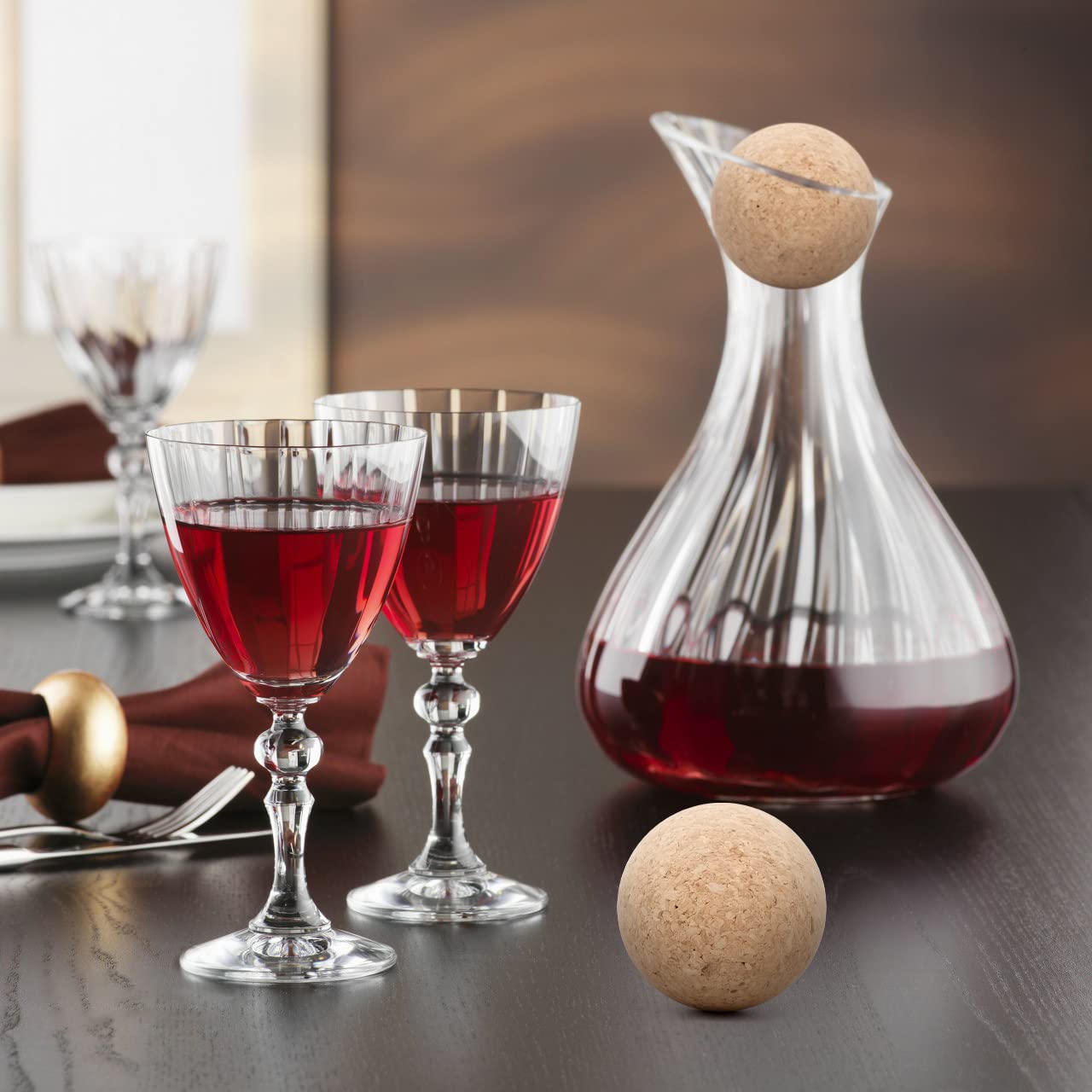 Ikea Carafe En Verre Transparent Avec Bouchon En Liège, Idéale Pour Les Pichets D'eau Chaude Et Froide, Cafetière, Thé Glacé, Pichet Ainsi Que Pour Servir Du Vin