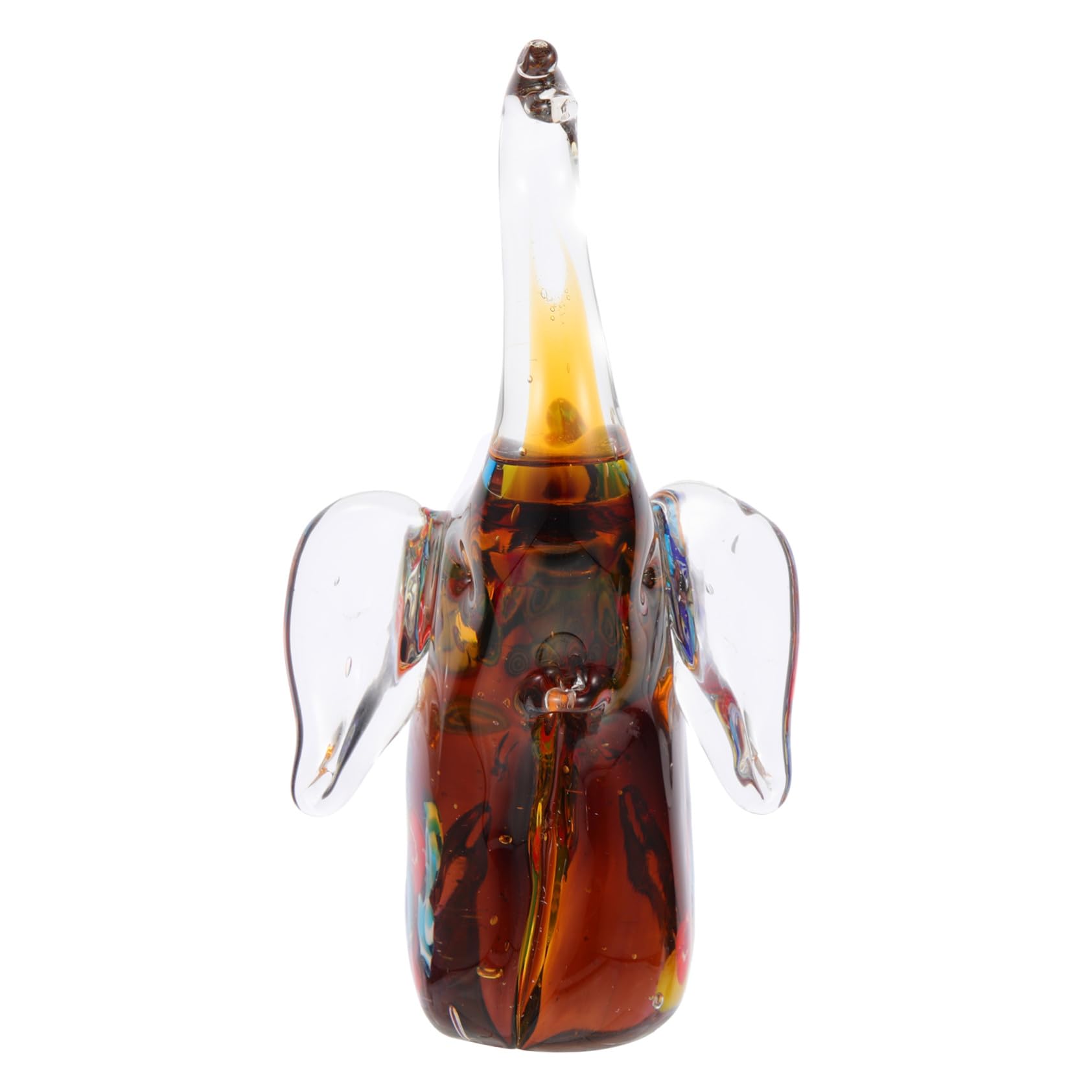 Ornements de table maison en verre et statuette animale d'exception