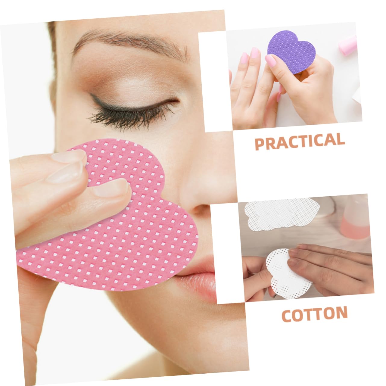 Healvian Almohadillas De Algodón Para Limpieza De Uñas y Maquillaje Por Caja Desmaquillador Para Esmalte y Extensiones De Pestañas Absorbente Para Manicura