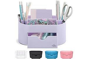 Lavender Desk Organizer: Office Supplies Haven
