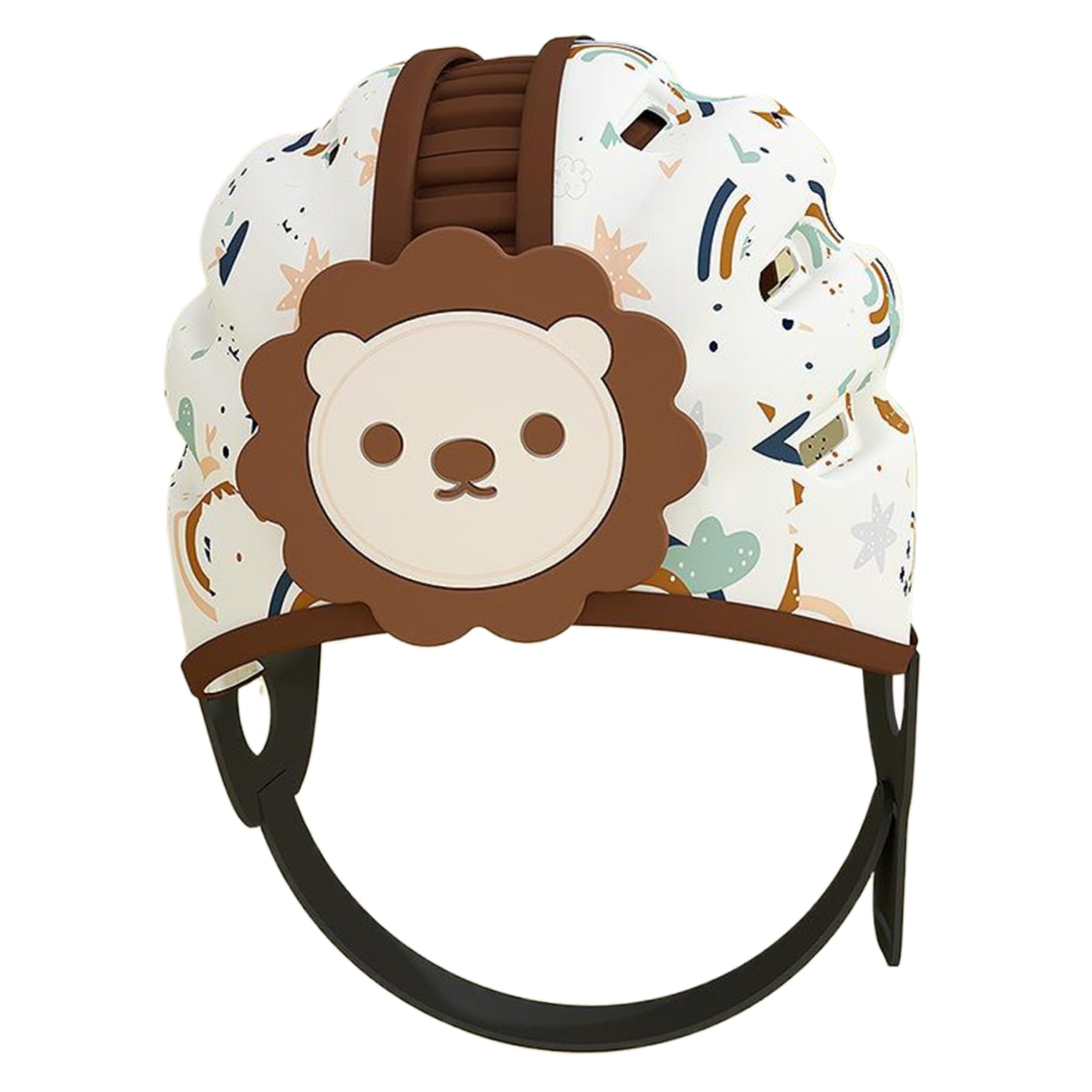 Casco de bebé para gatear Sin golpes Protector de cabeza de bebé ligero para caminar Casco de seguridad con cojín suave, transpirable y ajustable para niños pequeños de 6 a 24 meses.