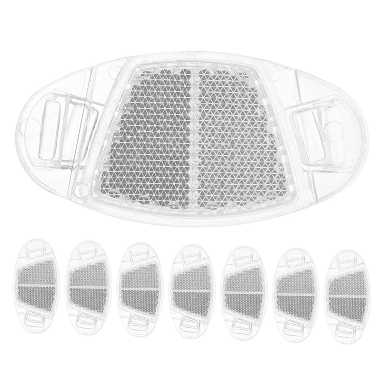 BESPORTBLE Replaceable Bike Reflectors 8pcs Wheel Reflectors for Bikes Portable Reflective Plates