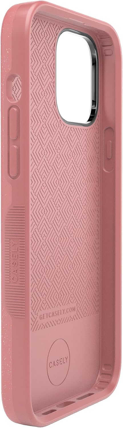 Casely iPhone 13 Pro Max Case | Starfish Wishes | Coral Pink Shimmer | Bold Protective Design | Compatible with MagSafe