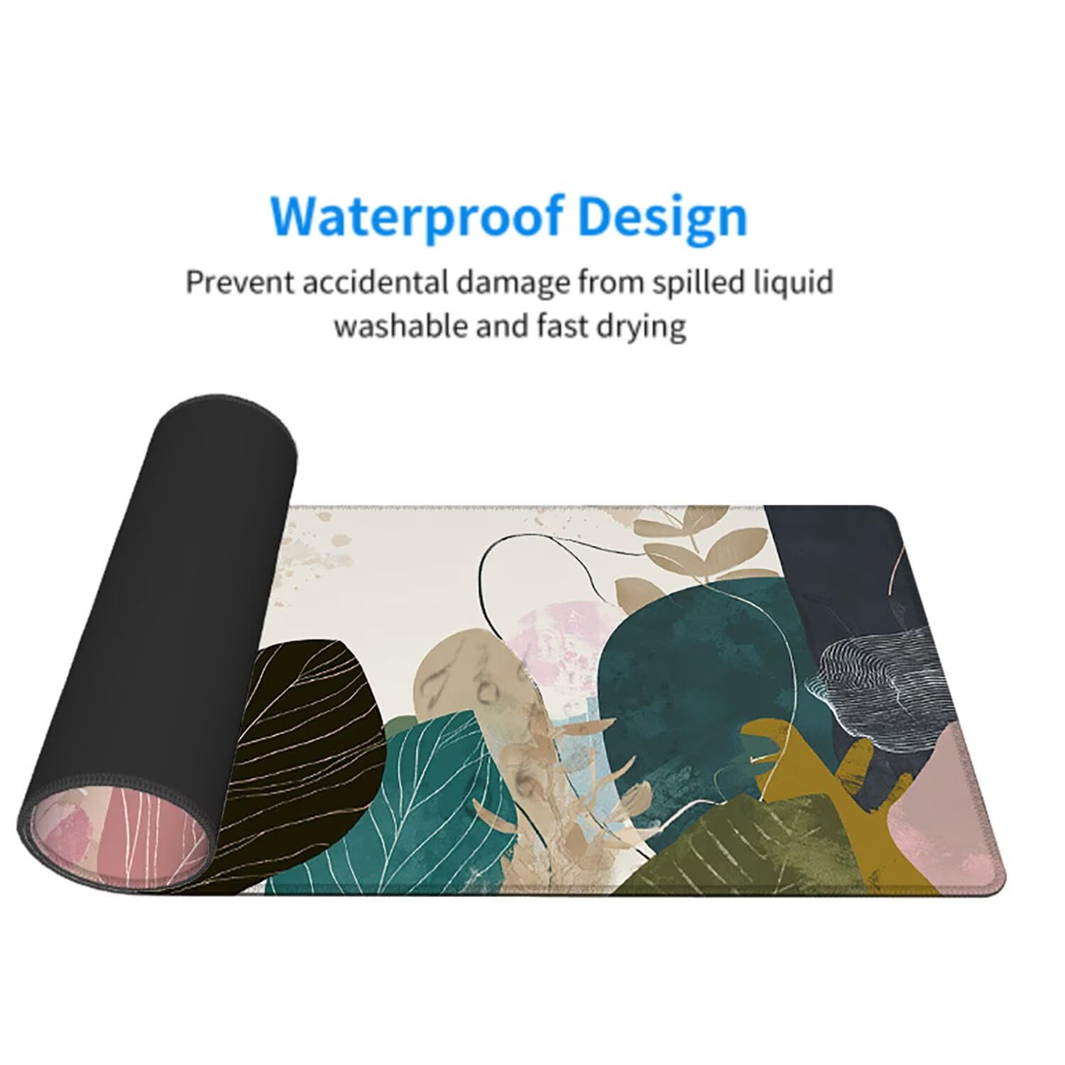 Abstrakcyjna podkładka pod mysz pod mysz pod mysz pod mysz do gier XXL 1400 x 600 x 3 mm podkładka pod mysz gumowa fabryczna duża podkładka pod mysz dla graczy akcesoria wodoodporne PC, do klawiatury