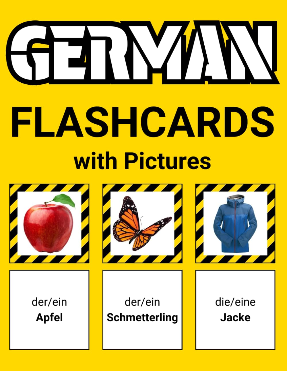 German Flashcards with Pictures for Beginners: 500 German Vocabulary Words for Kids and Adults