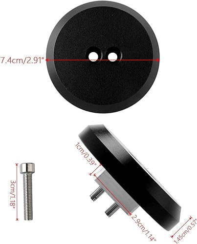 Miniatura 5 de PACEWALKER Corvette Jack Pucks Billet Adaptador de aluminio CNC para 1997-2023 Corvette C5 C6 C7 C8 Z06 Compatible con Porsche 964 993 996 997 911