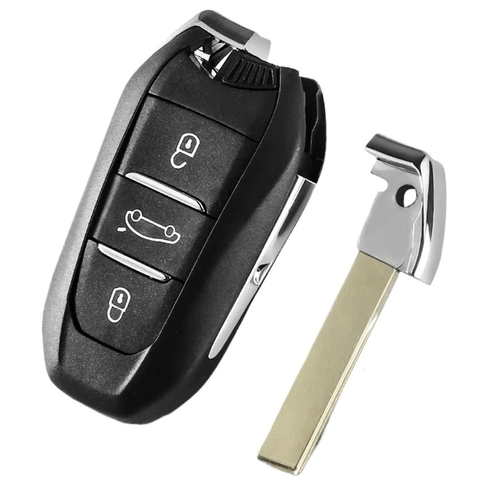 Compatibile Con Citroen Per C3 C4 2017 2018 2019 Custodia Chiave A Distanza Accessori 3 Pulsanti Di Emergenza HU83 VA2(A HU83)