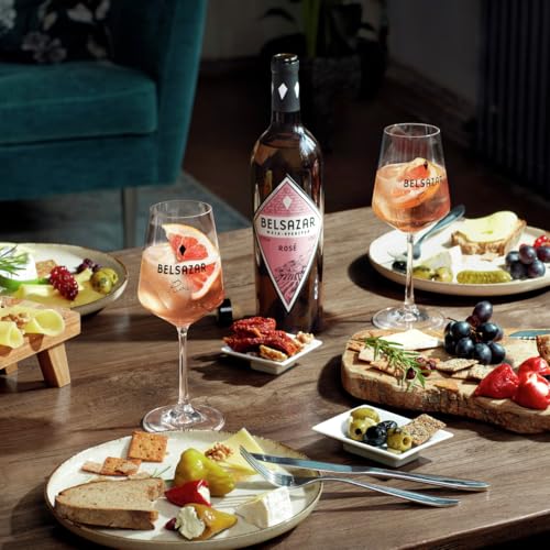 Belsazar Rose, Wein-Aperitif, vom Berliner Lebensgefühl inspiriert, gefertigt im Schwarzwald, ideal als Sommergetränk im Rose und Tonic, 14,5 Prozent vol, 750ml Einzelflasche