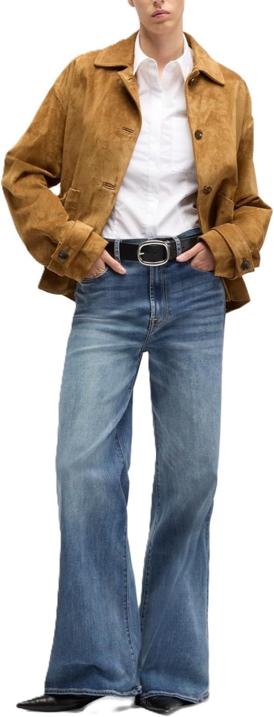 7 for All Mankind Women's Ultra High Rise Jo Wide Leg Jeans