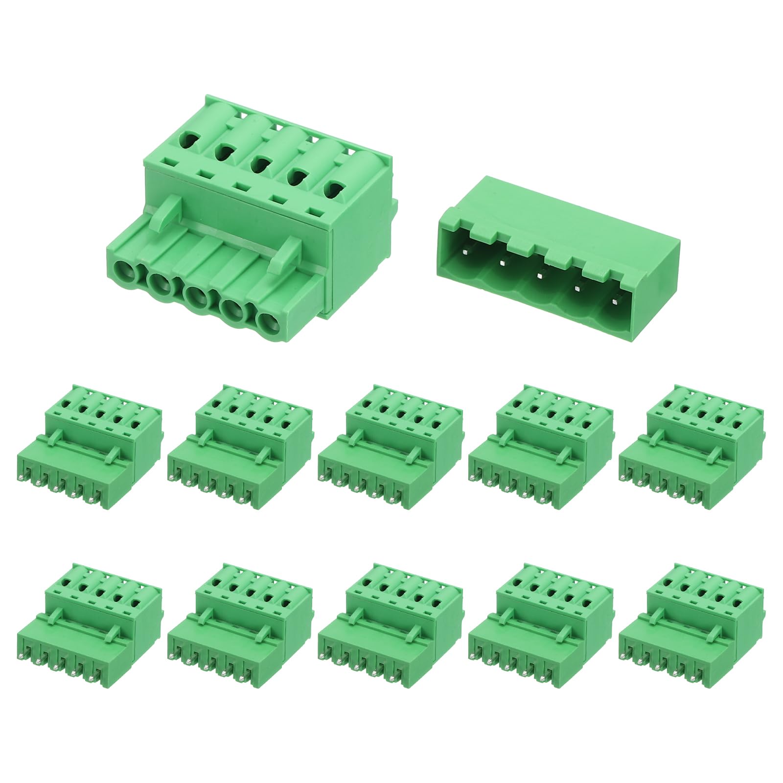 Conector bloque de terminales de tornillo de 5,08 mm para PCB y cables 28-10 AWG 7
