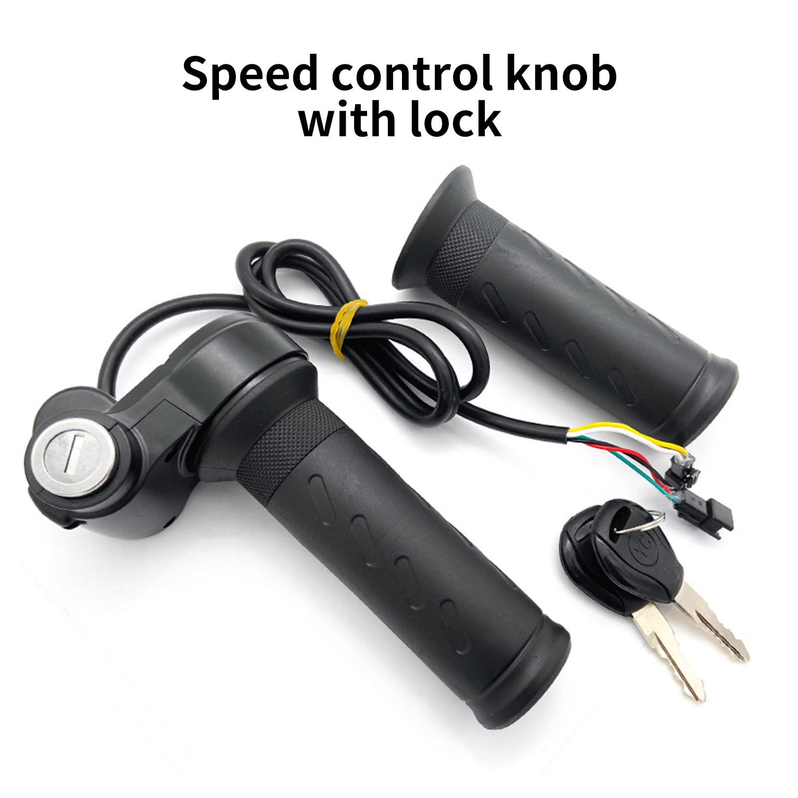 Full Twist Throttle Grip With 2 Keys, Half-Twist Throttles Compatible Fit For Ridstar Q20 E-Bike, Electric Bike Throttle Smooth Acceleration Control (Left And Right - View #8
