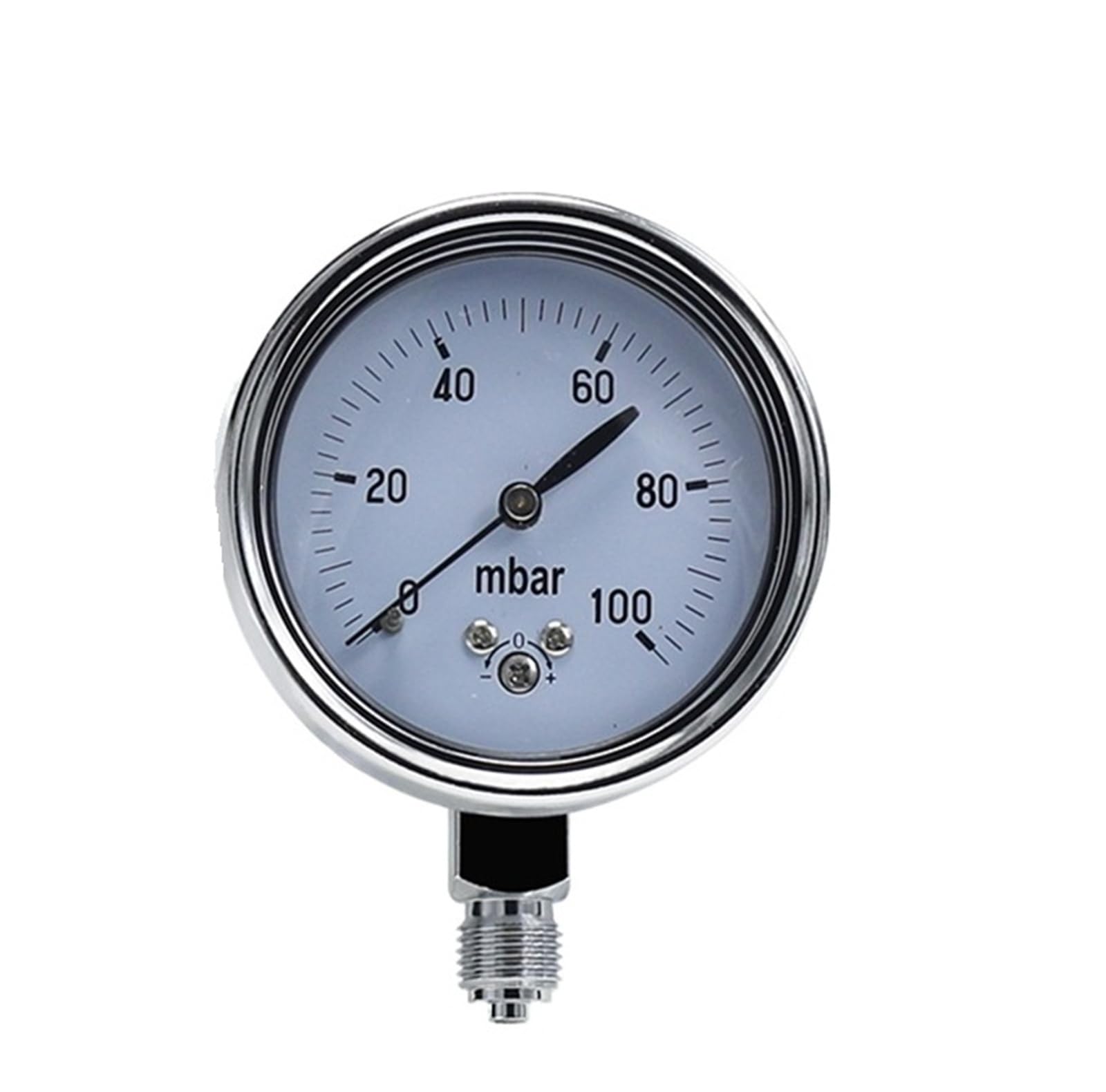 50mbar 60mbar 100mbar adjustable gas pressure gauge manometer Calibratable mbar pressure meter(0-50mbar)