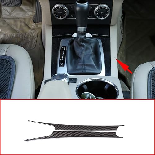 Miniatura 7 de YIWANG ABS cromado para Mercedes Benz Clase C W204 C180 C200 2007-2013 ABS Car Center Console Decoración Tiras Accesorios (grano de madera de pino)