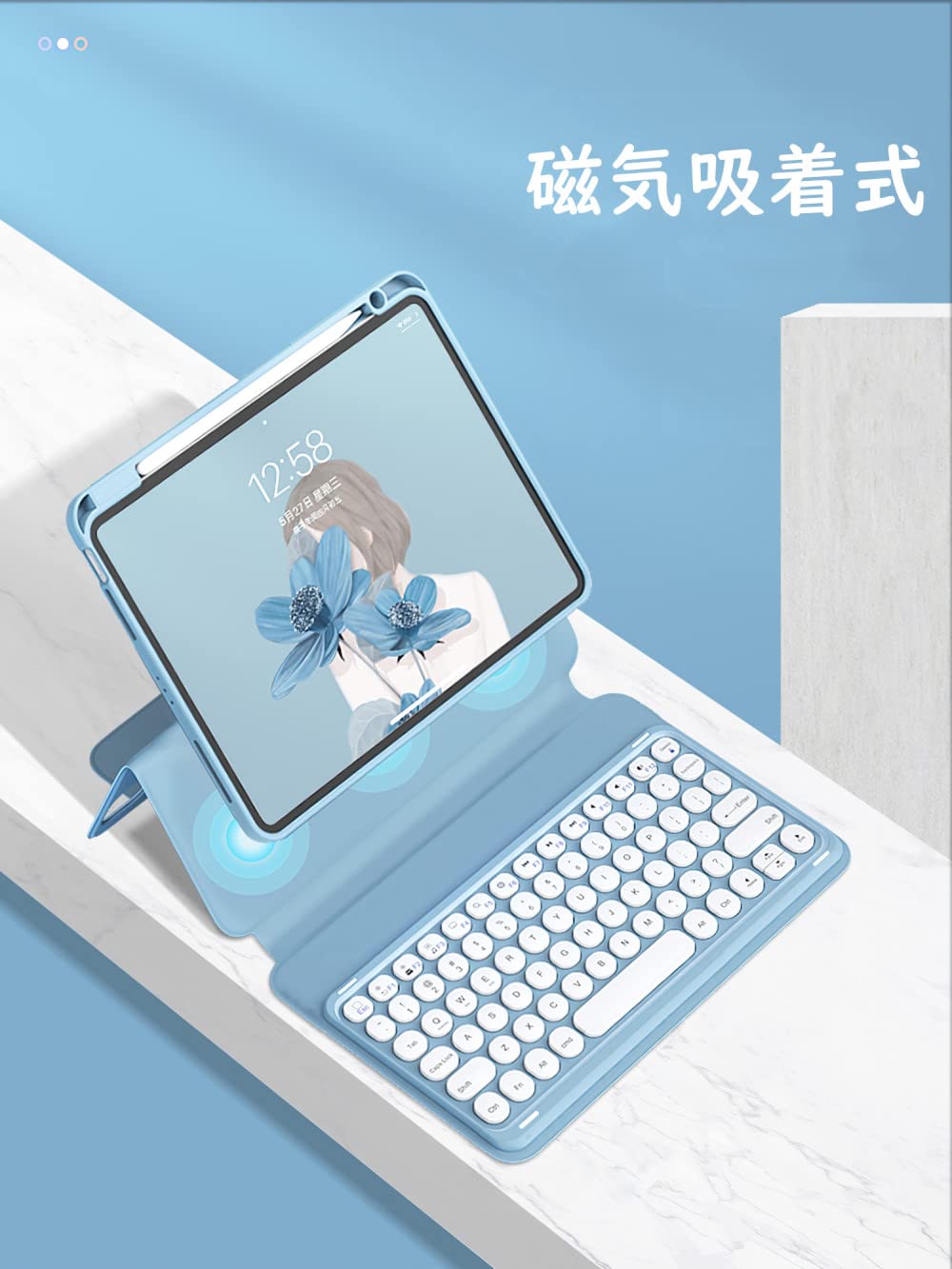 Amazon | 縦置き iPad 第10世代 2022 10.9インチ キーボード iPad A16 