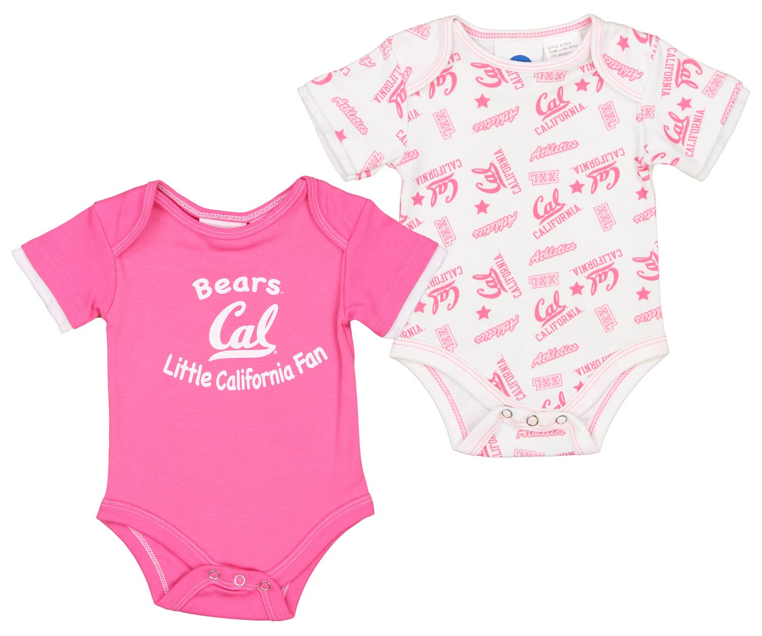 Outerstuff NCAA Baby California Golden Bears Team Two Pack Onesie, 0-3 Months