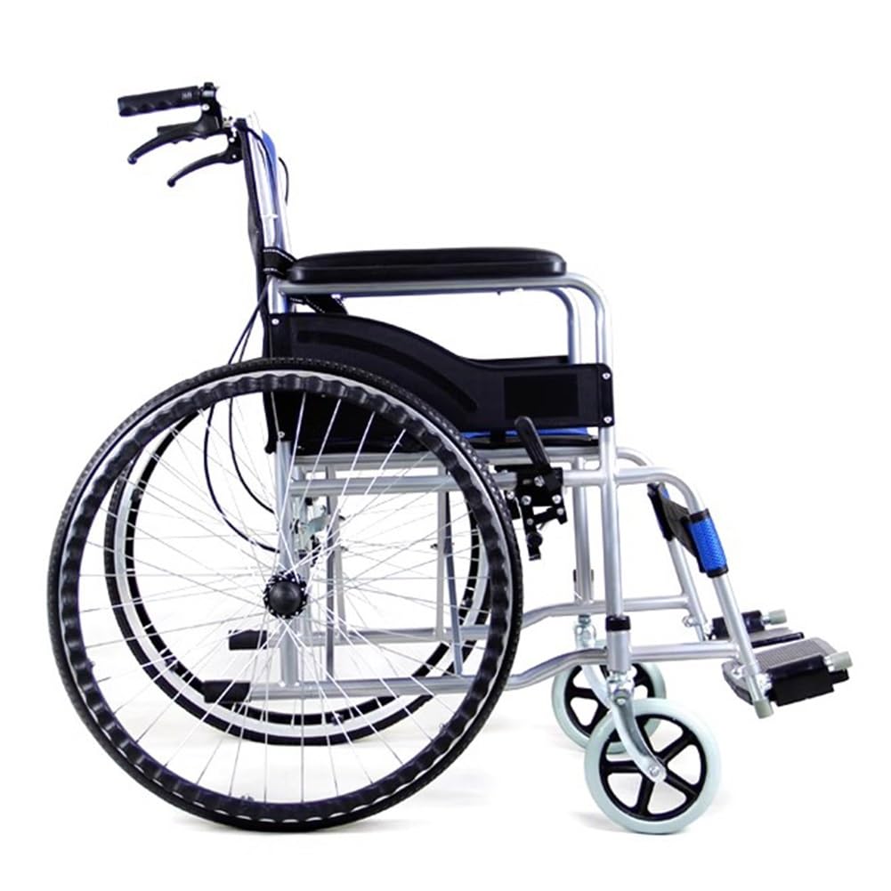 Générique Roue Arrière de Remplacement pour Fauteuil Roulant de 24 Pouces, Pneu Solide 24x1 3/8, Moyeu en Alliage D'aluminium pour Fauteuil Roulant Manuel