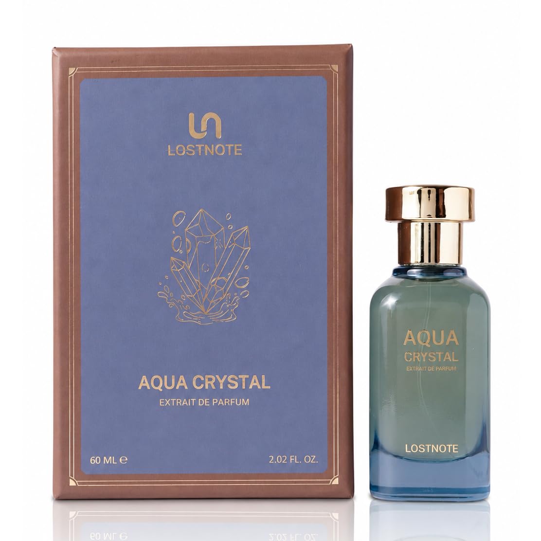 AQUA CRYSTAL | Tobacco & Honey, Fresh & Clean | Niche Quality Fragrance | Extrait De Parfum - 60 ml (For Men & Women)-image-1