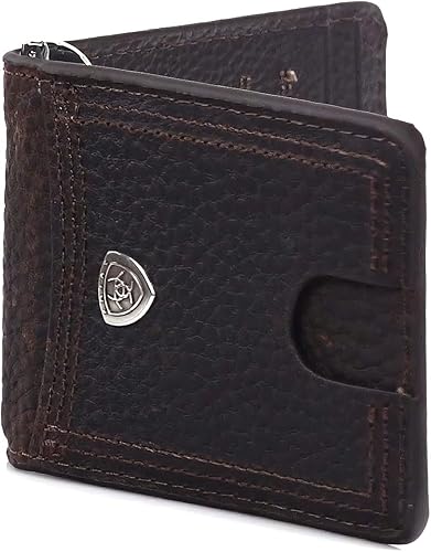 Miniatura 6 de Ariat Cartera plegable con clip de dinero para hombre Rowdy Shield A35117282 Marrón talla única