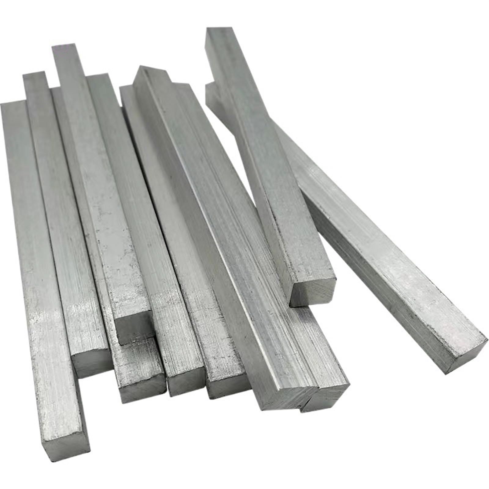 panele ścienne Aluminiowa kwadratowa płyta płaska, obróbka bloków CNC, metalowa płyta blokowa 6061 T6, 5mm x 5mm x 500mm, 10mm x 10mm x 500mm blacha karbowana ( Size : 50x50x100