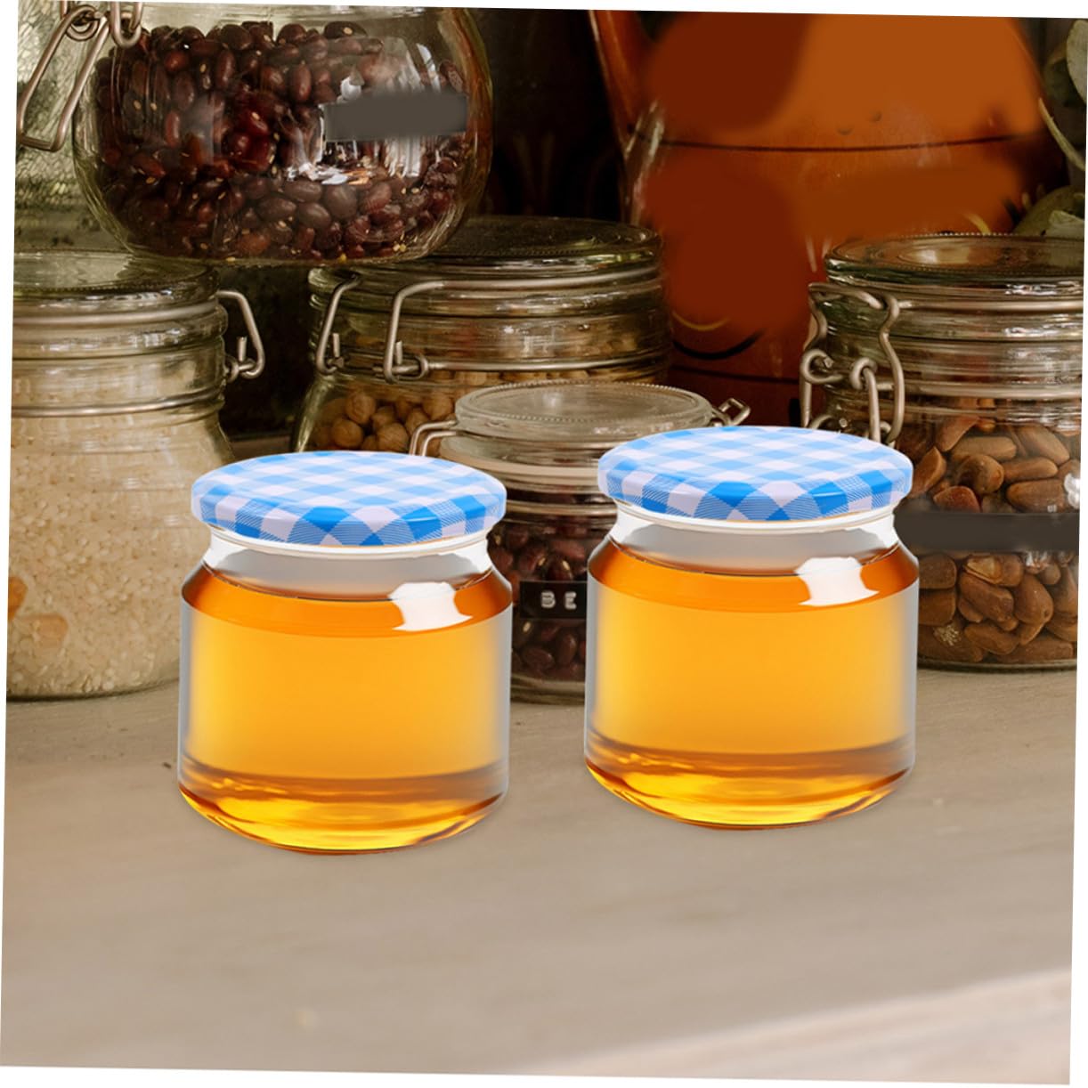 Lot de 50 Couvercles en Métal pour Bocaux à Confiture 63 Mm Joint Étanche et Design Détachable, Cuisine et Conservation Maison