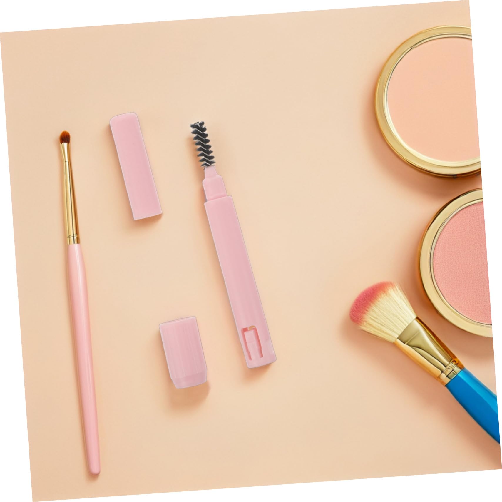 60 Stck. Augenbrauenstift Verlängerer mit Integriertem Pinsel Dualseitiges Make-up Werkzeug für Präzises Formen und Einfaches Stylen Kompatibel mit Meisten Stiften Hygienisch