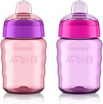 Philips Avent My Easy Sippy Cup 9oz, Pink/Purple,2pk, SCF553/23