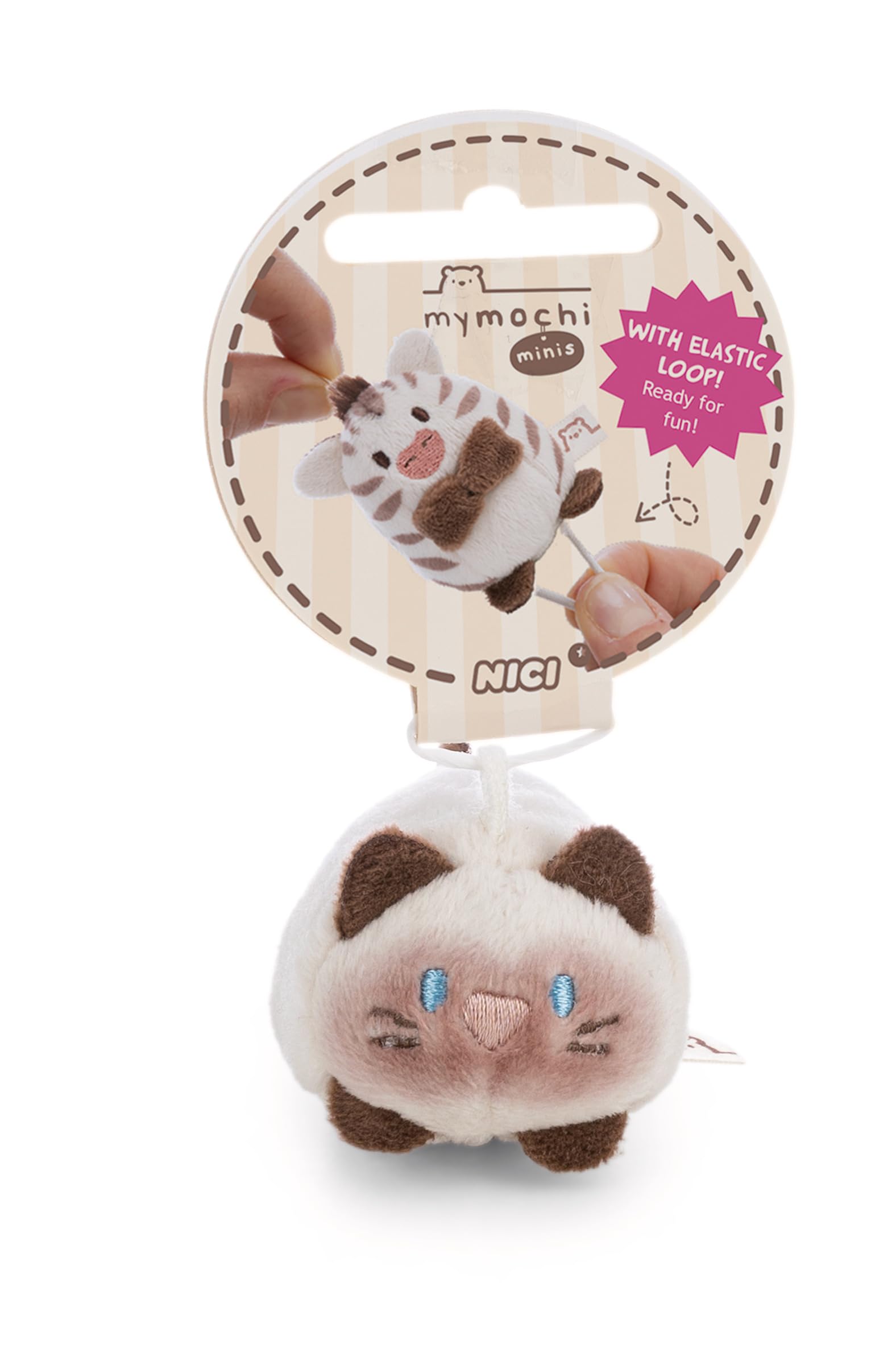 Peluche Gata Angy De NICI Con Cactus Magnético Y Carita Expresiva, De 13 Cm, En Caja Regalo