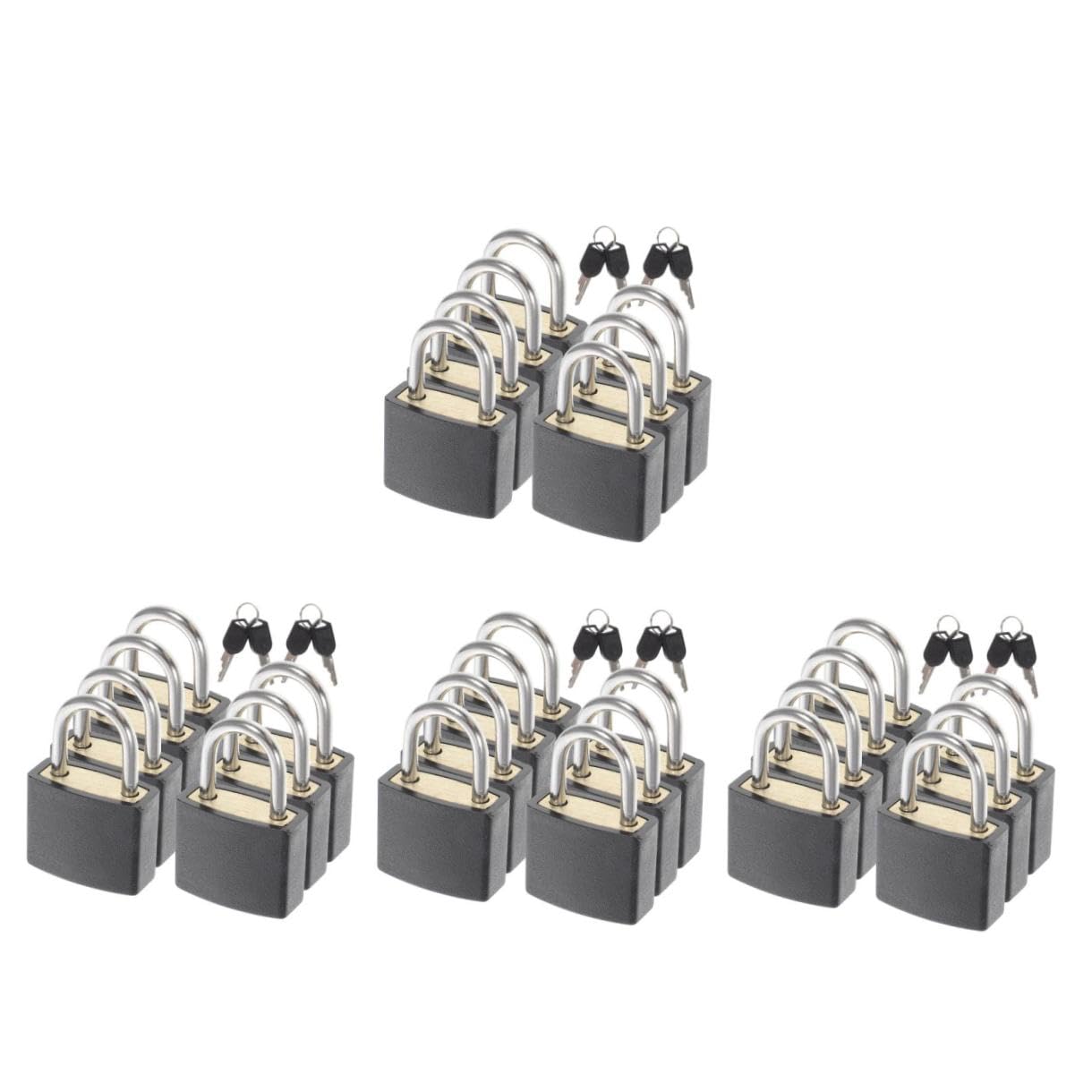 4 Set Piccolo Lucchetto Per Valigia Piccoli Lucchetti Per Valigie Valigia Zaino Lucchetti Per Armadietti Da Palestra Piccole Serrature Dello Zaino Acciaio Black 7 Pezzi * 4