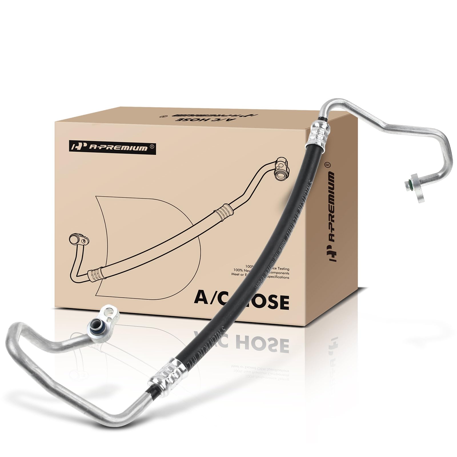 A-Premium A/C Discharge Line Hose Assembly Compatible with Kia Sportage, 2017 2018 2019, 2.0L 2.4L, DOHC, Petrol, Compressor to Condenser