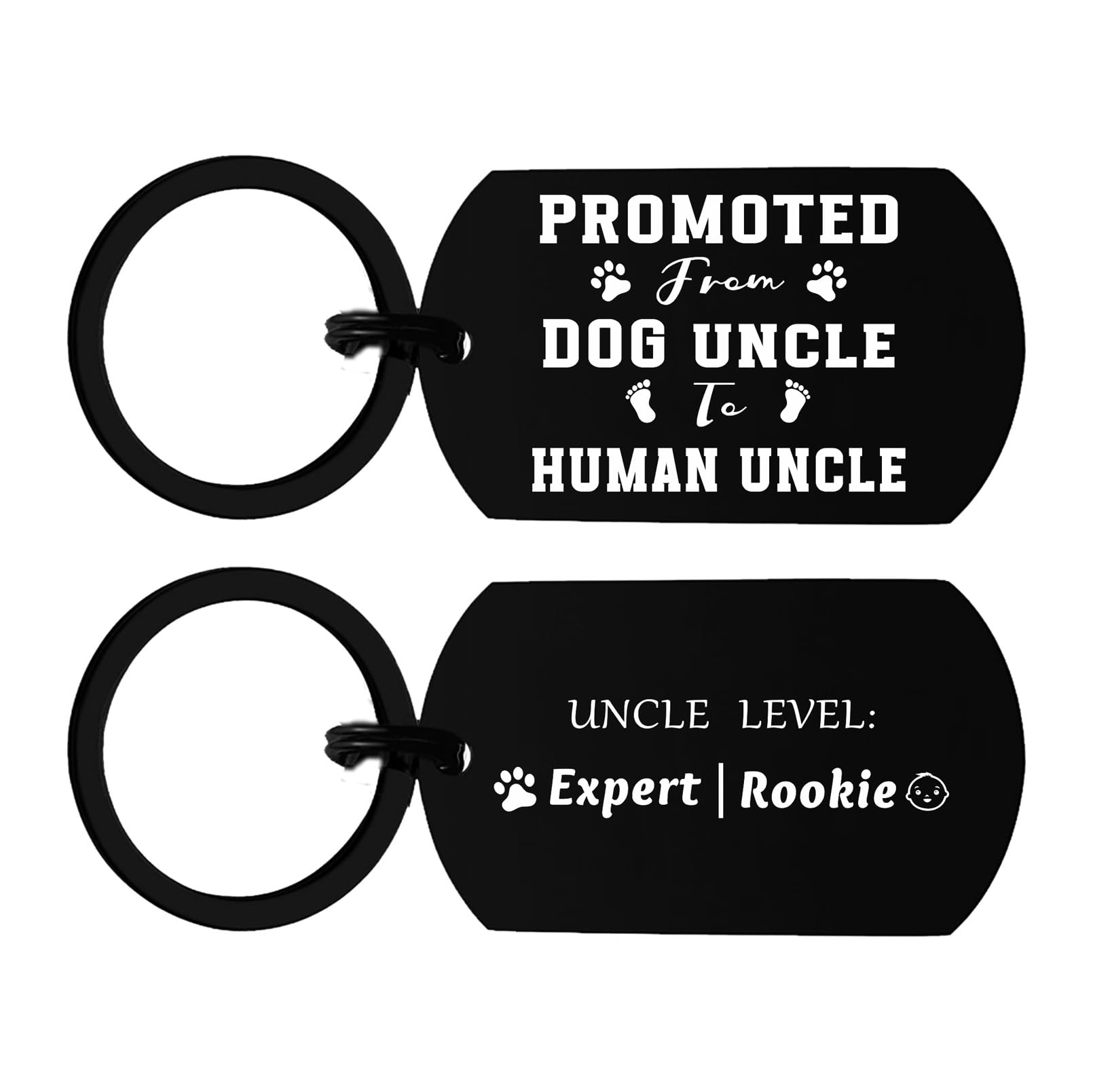 Promoted to Uncle Keychain - Uncle Baby Announcement &amp; Pregnancy Reveal Gift for Brother or Friend - Christmas Gift Idea - You're Going to Be An Uncle