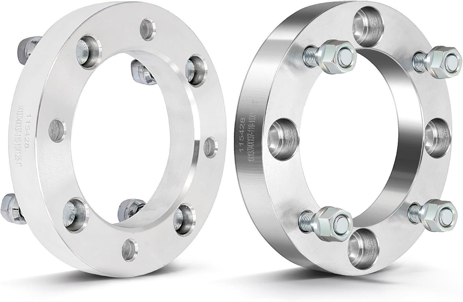 ECCPP 2PCS 1 inch 4x137 Wheel Spacers 4 Lug 4x137mm to 4x137mm 110mm fits for 2009-2013 for Can-Am Outlander 800R 2008-2014 for Can-Am Renegade 500 | for Kawasaki Mule 500 600 with 10x1.25 Studs