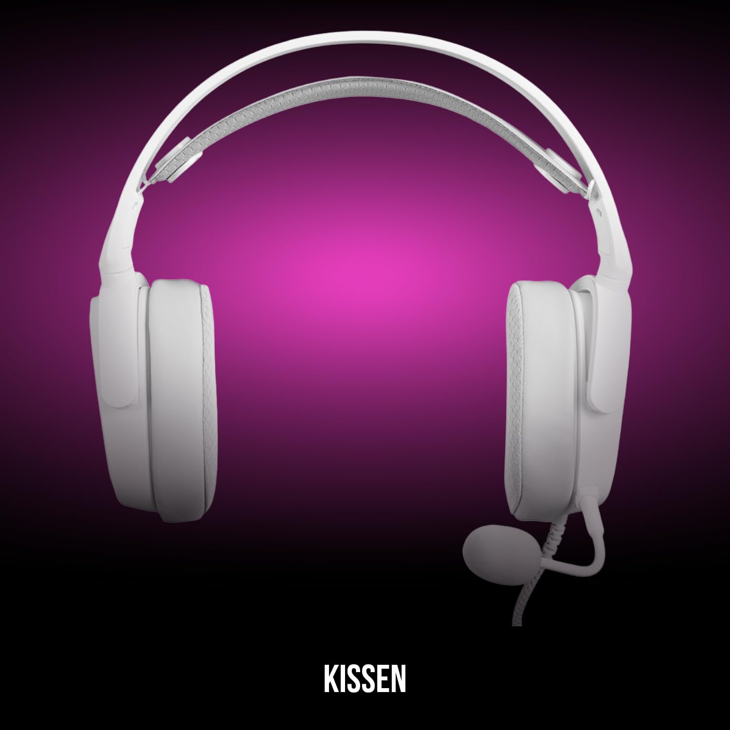 Modecom Volcano MC-899 Prometheo - Cuffie LED RGB bianche 7.1 Virtual Sound, microfono rimovibile.