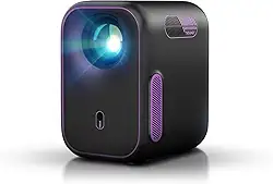 [Netflix Oficial] NothingProjector Projetor Google TV com WiFi Bluetooth, 1080P Full HD, compatível com 4K, áudio Dolby smart. Perfeito para cinema em casa ou externo. Mini HDMI NP One