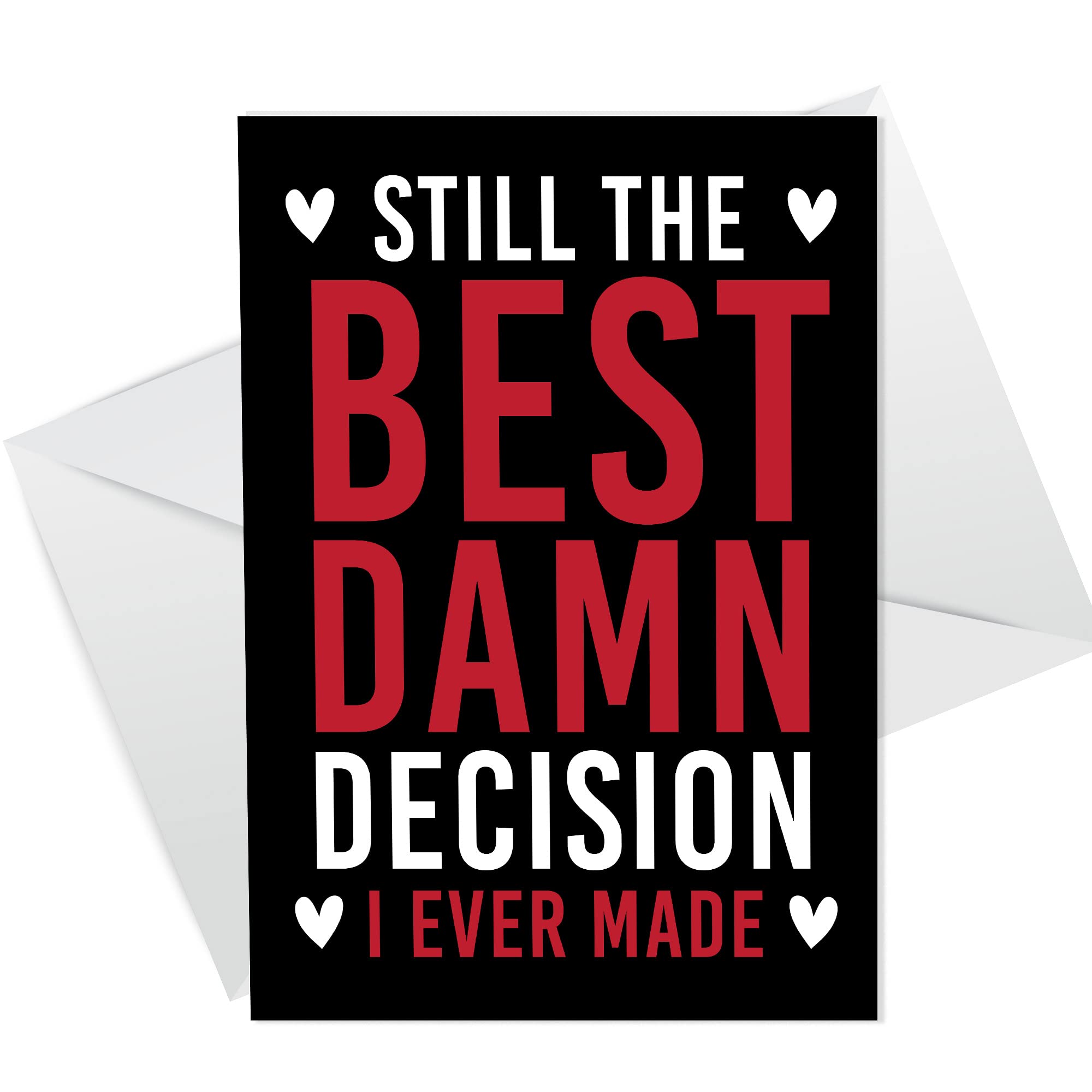 RED OCEAN Valentine Card For Boyfriend Husband Wife Girlfriend Partner Funny Banter Valentines Card For Him Her