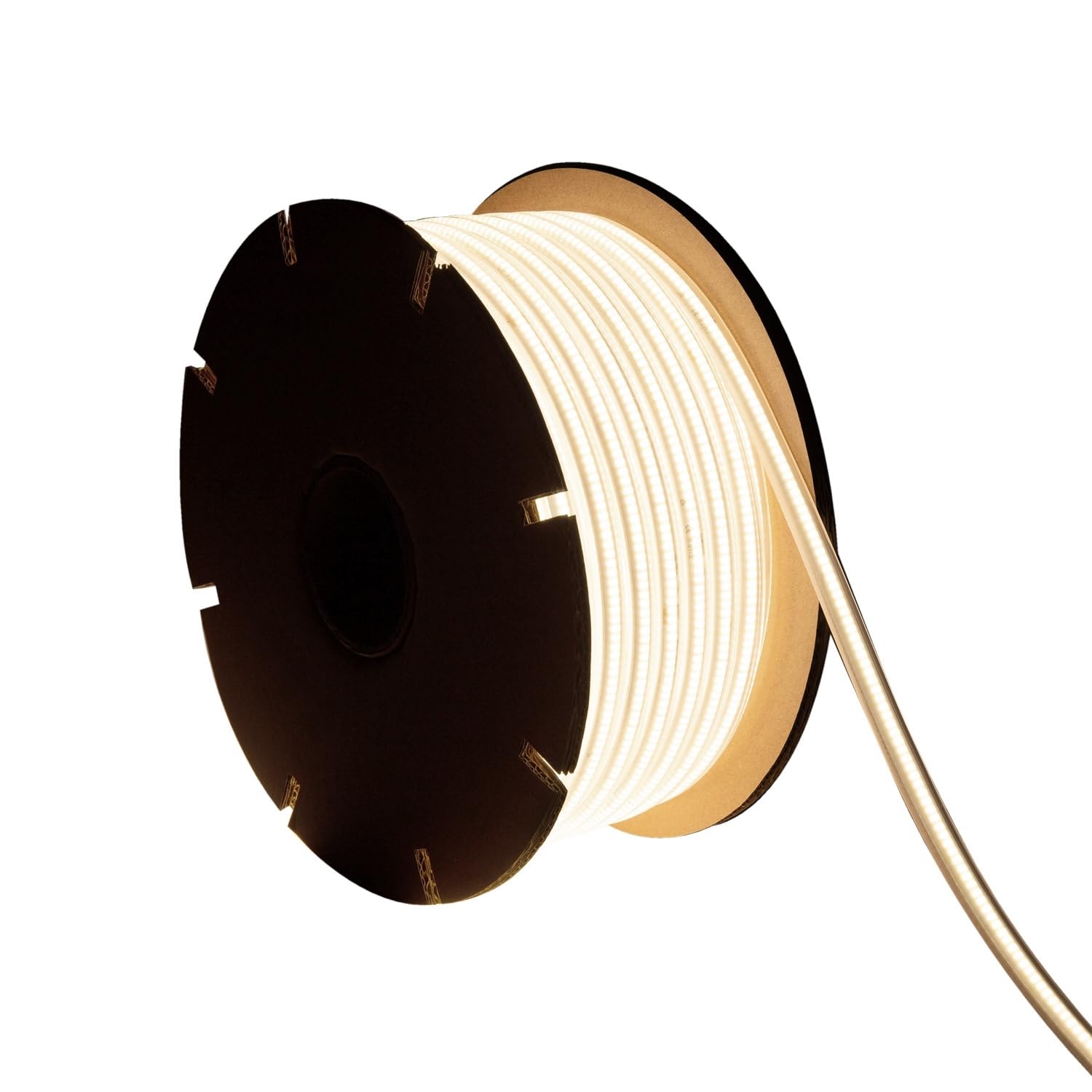 LEDKIA LIGHTING Tira LED Regulable 220V COB 320 LED/m BOBINA 50m 8W/m 720lm/m Ancho 12mm Corte 50cm IP65 CRI90 4000K Blanco Neutro