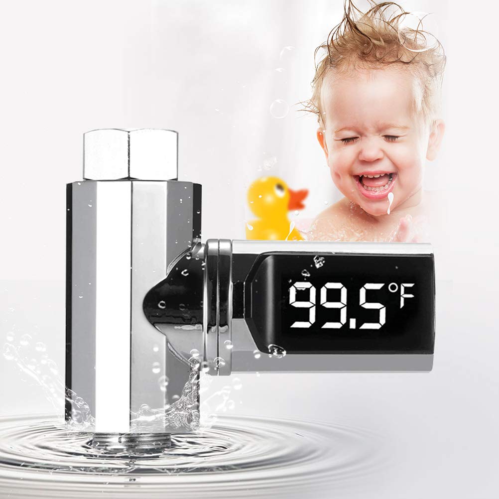 1 Pc Termómetro Termometro Digital De Agua Termometro De Agua Led Pantalla De Temperatura De La Bebé Número Alcachofa De La