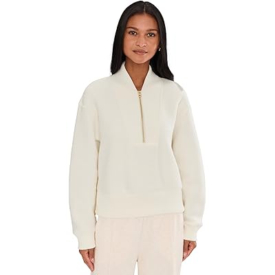 Varley Mumford Half Zip Fleece egret