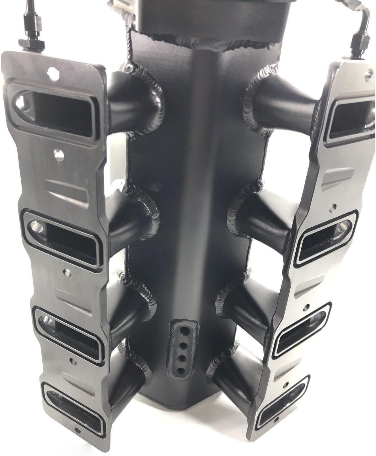 102mm High Profile LS1 LS2 LS6 Intake Manifold with MAP Sensor Port +Fuel Rails Cathedral Port 4.8L 5.3L 6.0L (Black)
