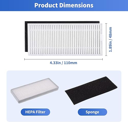 Miniatura 5 de Paquete de 22 piezas de repuesto compatibles con Eufy RoboVac 11S, RoboVac 30, RoboVac 30C, RoboVac 15C, RoboVac 12, RoboVac 35C, accesorios