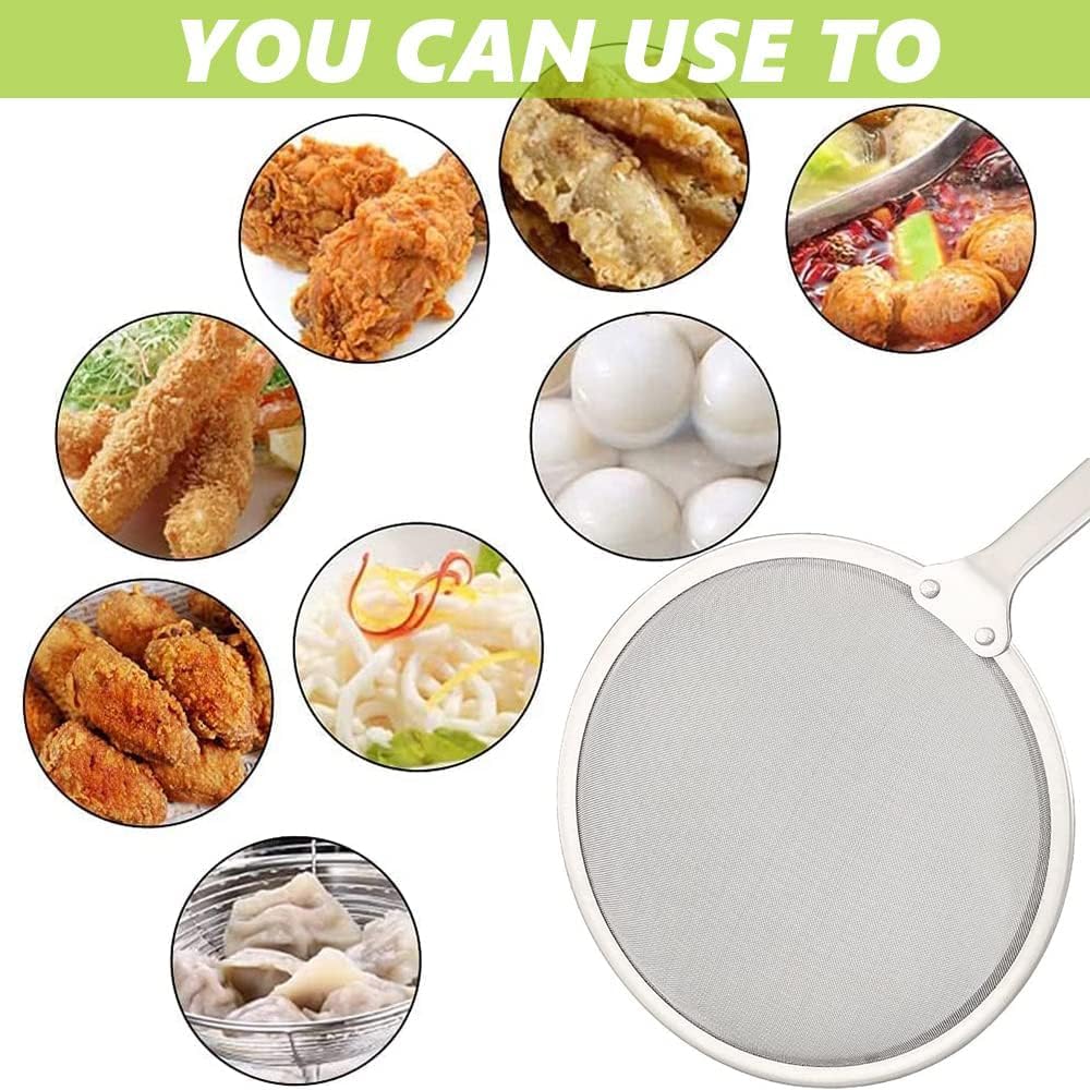 Aieraczy 10cm Skimmer Spoon, Spider Strainer Skimmer, Spider Cooking Utensil, Slotted Spoon - Image 3