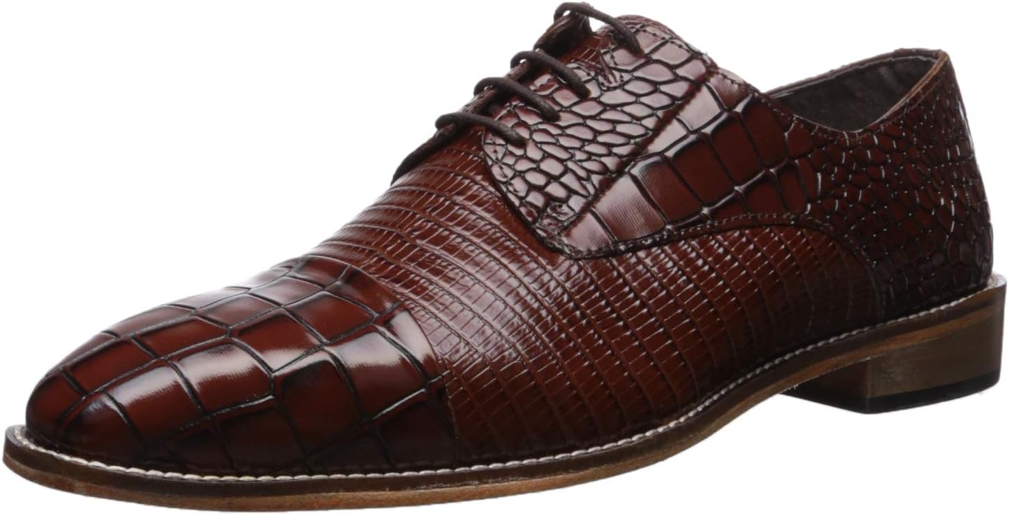 Stacy Adams Men's Talarico Cap-Toe Oxford, Cognac, 8 M US