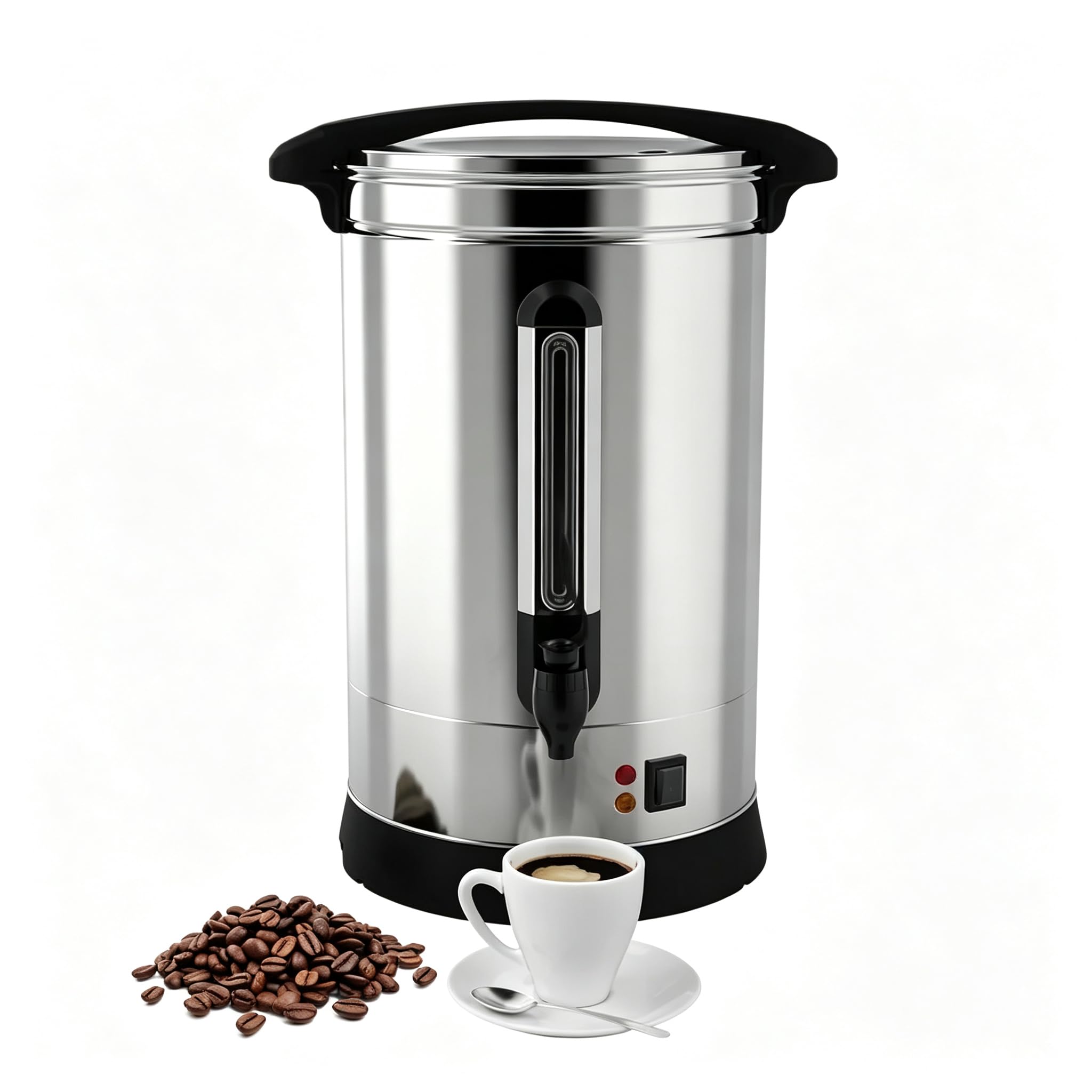 Commercial Coffee Maker, 120-Cup Percolator Coffee Pot, 18L/4.8Gal