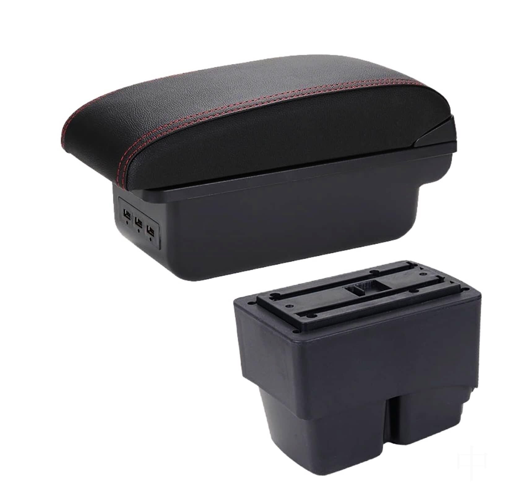 GTDTKGANAK Storage Box For For Fiesta MK7 2009-2017 Center Console Armrest Storage For Box(B1 3usb)