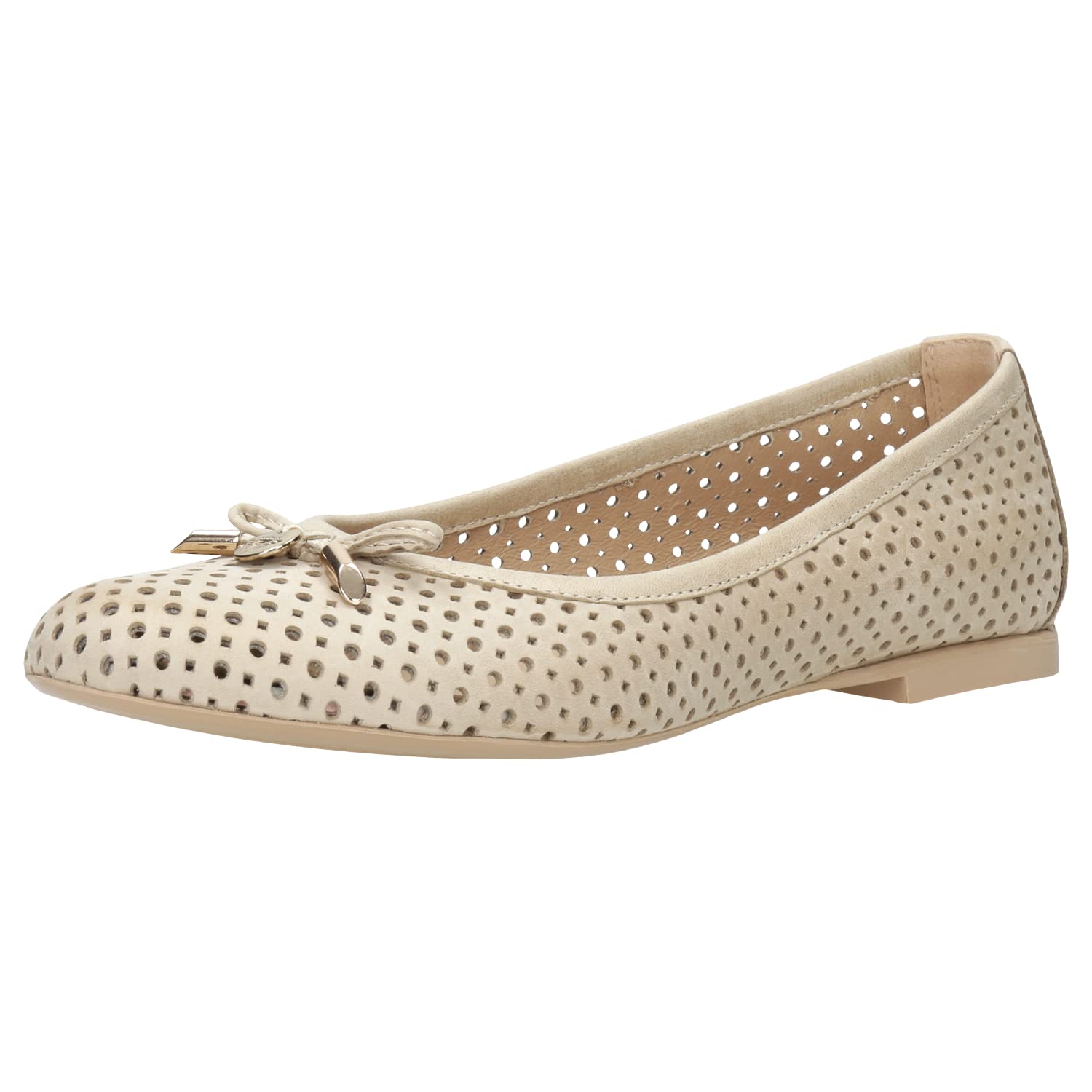 WOJAS - Baleriny damskie | Skóra Licowa | Eleganckie i Komfortowe | Doskonałe na Wiele Okazji | 44006-54 - Beżowy