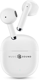 Music Sound, BREEZE Wireless Bluetooth Headphones with Colorful Case and Touch Control, Up to 20 Hours Playtime, Auto Pair Ring, Capsule Design, Compact and Portable