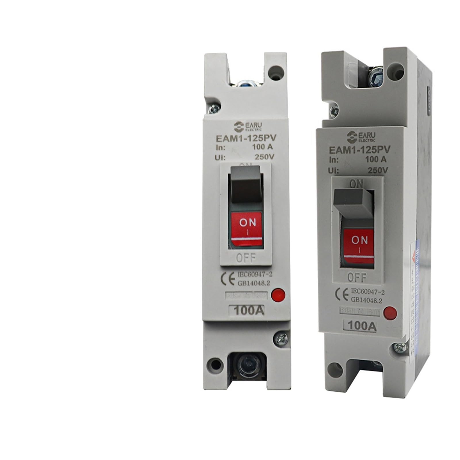 Interruptor de circuito DC EAM1-125PV de caja moldeada 1P 225A para baterias