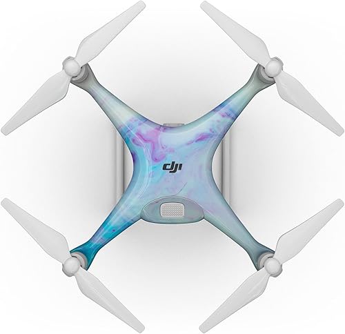 Miniatura 7 de Compatible con Drone DJI Spark - Vinilo adhesivo protector resistente a los arañazos - Marbleized Ocean Blue